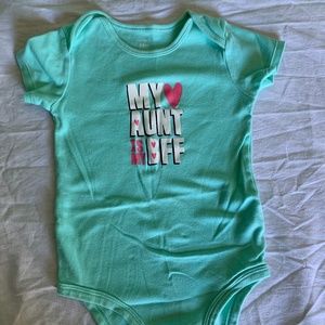 Mint Carter's  one piece shirt.